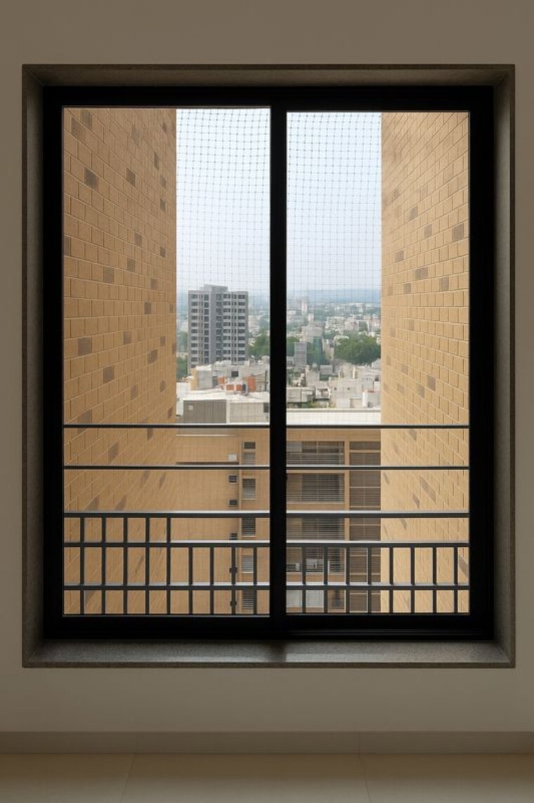 Balcony, yash-arian 2 Bedroom 970 Sq.Ft. Apartment In Memnagar Ahmedabad 9904111