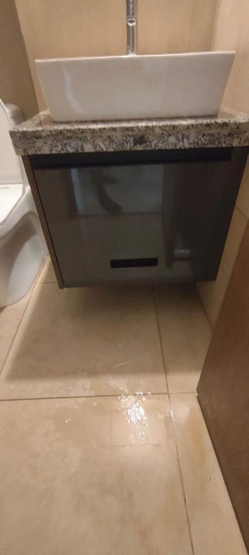 Bathroom in 3 BHK Apartment at Kalpataru Immensa, Kolshet Road – for Rent