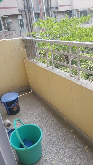 Balcony in 1.5 BHK Apartment at Mayur Vihar – for Rent