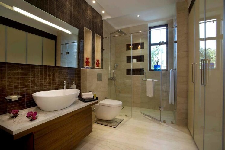 Attached Bathroom, ambience-creacions 4 Bedroom 3976 Sq.Ft. Apartment In Sector 22 Gurgaon 9890225