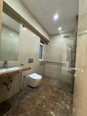 Bathroom in 3 BHK Apartment at Darshan Arihant Height, Byculla – for Rent