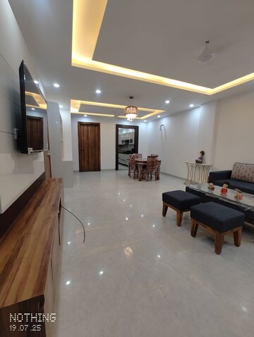 Living Room in 3 BHK Builder Floor at Sushant Lok 2, Sector 57 – for Rent