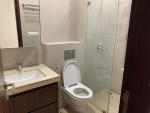 Bathroom in 3 BHK Apartment at Piramal Vaikunth, Balkum Pada – for Rent