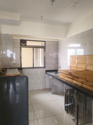 Kitchen in 3 BHK Apartment at Chandak 34 Park Estate, Goregaon West – for Rent