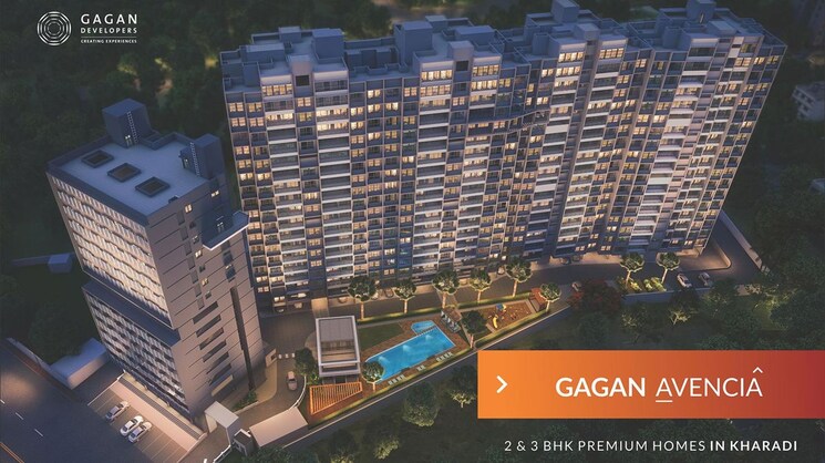 Exterior View, gagan-avencia 3 Bedroom 2300 Sq.Ft. Penthouse In Kharadi Pune 9904395