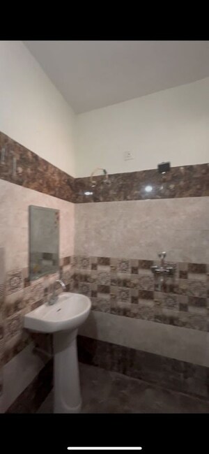 Bathroom in 3 BHK Builder Floor at Shri Devaji Residency, Dhakoli – for Rent