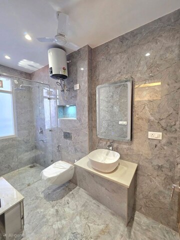 Bathroom in 4 BHK Builder Floor at Ansal API Esencia, Sector 67 – for Sale