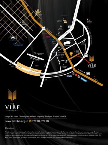 3 BHK Apartment – Map Location View at Nagla Road - for Sale