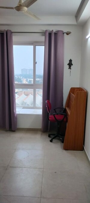 Living Room in 2.5 BHK Apartment at Bhartiya Nikoo Homes, Thanisandra Main Road – for Rent