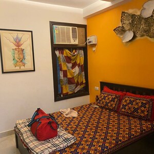 Bedroom in 3 BHK Builder Floor at Mehrauli – for Rent