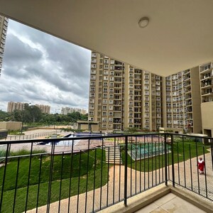 Balcony in 2 BHK Apartment at Bhartiya Nikoo Homes, Kannur – for Rent