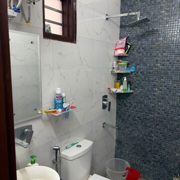 Bathroom in 1 BHK Builder Floor at RWA Residential Society, Mohyal Colony – for Rent