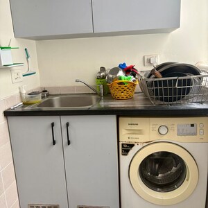 Team Area in 2 BHK Apartment at Puravankara Palm Beach, Essel Gardens – for Rent