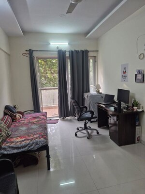 Living Room in 1 BHK Apartment at Skywards Nirvana, Hadapsar – for Sale