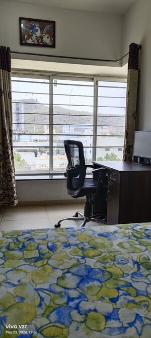 Bedroom in 2 BHK Apartment at The Chatterjee The Crown Greens, Hinjewadi – for Rent