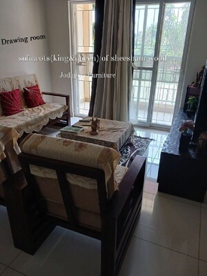 Living Room in 2 BHK Apartment at Brigade Bricklane, Jakkuru – for Rent