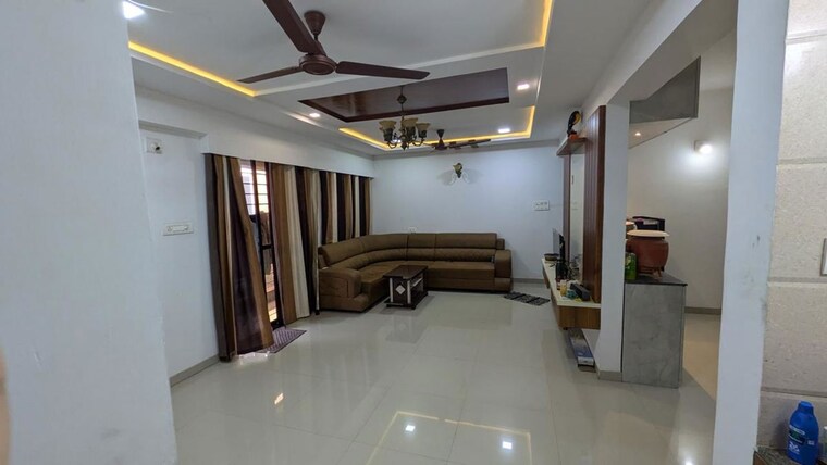 Living Room, kanha-city 2 Bedroom 900 Sq.Ft. Apartment In Ajwa Road Vadodara 9905330