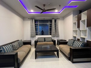 Living Room in 3 BHK Apartment at Lanco Hills Apartments, Manikonda – for Rent