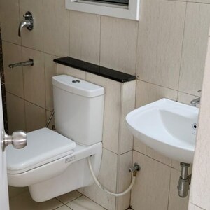 Bathroom in 2.5 BHK Apartment at Mantri Webcity, Hennur Road – for Rent