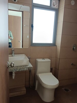 Bathroom in 2 BHK Apartment at Kalpataru Immensa, Kolshet Road – for Rent