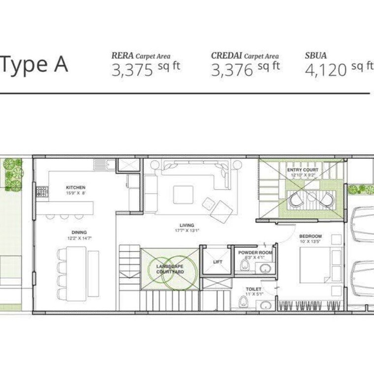 Floor Plan, assetz-earth-and-essence 5 Bedroom 2300 Sq.Ft. Apartment In Hosahalli Bangalore 9905921