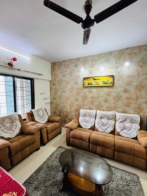Living Room in 2 BHK Apartment at Kumar Periwinkle, Kharadi – for Rent