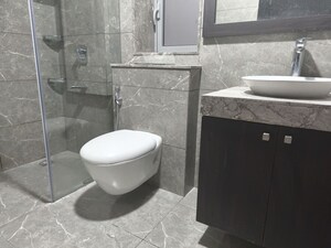 Bathroom in 3 BHK Apartment at Oberoi Realty Esquire, Goregaon East – for Rent