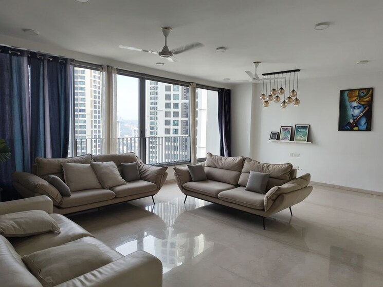 Living Room, oberoi-realty-esquire 3 Bedroom 1367 Sq.Ft. Apartment In Goregaon East Mumbai 9906375