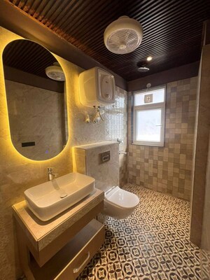 Bathroom in 1 BHK Apartment at Saket – for Rent