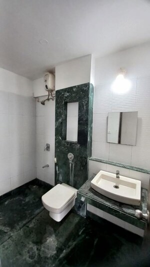 Bathroom in 1 BHK Apartment at Soham Parijat Gardens, Ghodbunder Road – for Rent
