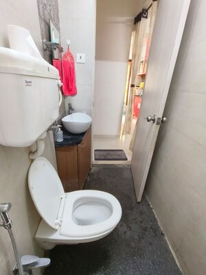 Bathroom in 1.5 BHK Apartment at Madhav Shreeji Palacia, Waghbil – for Rent