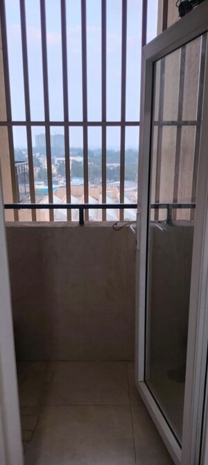 Balcony in 2.5 BHK Apartment at Bhartiya City Nikoo Homes II, Thanisandra Main Road – for Rent