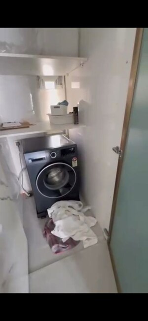 Bathroom in 2 BHK Apartment at Dhaval Ganga, Bandra West – for Rent