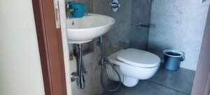 Bathroom in 2 BHK Apartment at Sheth Auris Serenity Tower 1, Malad West – for Rent