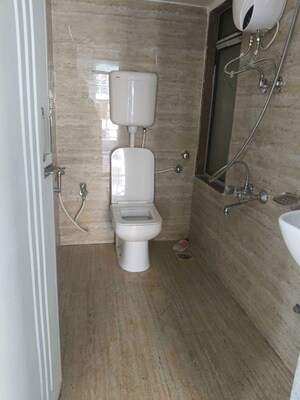 Bathroom in 1 BHK Apartment at Shellproof Gladiolus Tower, Vasai East – for Rent