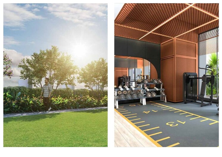 Garden, godrej-eternal-palms 3 Bedroom 1000 Sq.Ft. Apartment In Sanpada Navi Mumbai 9907862