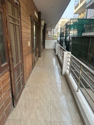 Balcony in 3 BHK Builder Floor at Sushant Lok ii – for Rent