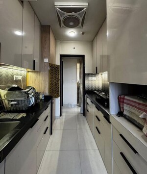 Kitchen in 3 BHK Apartment at Thane West – for Rent