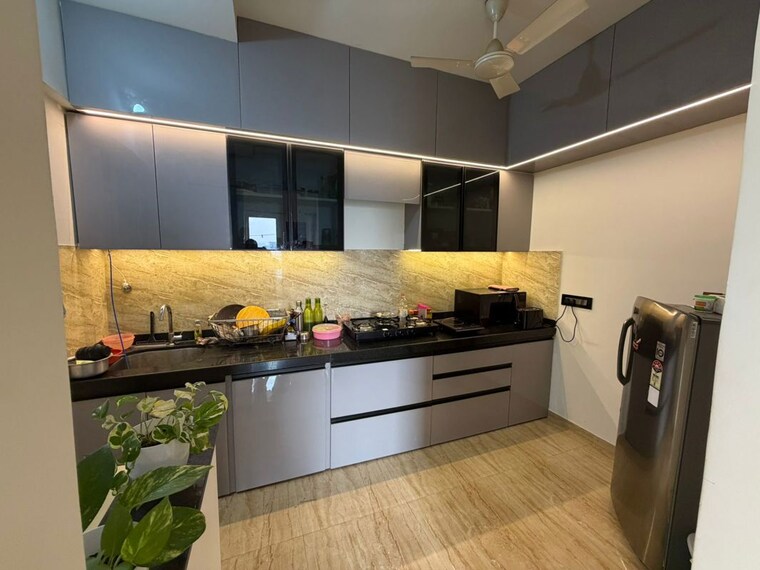 Kitchen, vtp-cygnus 2 Bedroom 700 Sq.Ft. Apartment In Kharadi Pune 9909254