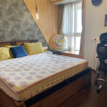 Bedroom in 2 BHK Apartment at Bhartiya Nikoo Homes Phase 2, Kannur – for Rent