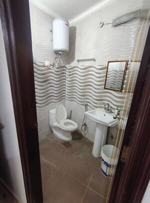 Bathroom in 3 BHK Builder Floor at Saket – for Rent