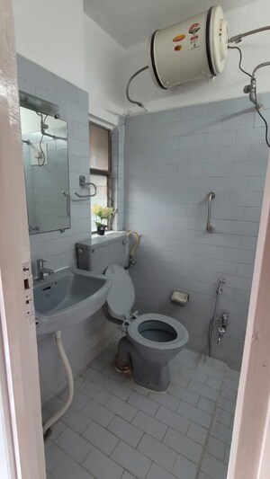 Bathroom in 3 BHK Apartment at Natasha Enclave, Kondhwa – for Rent