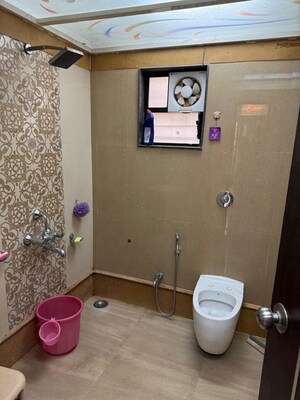 Bathroom in 3.5 BHK Apartment at Kharadi – for Rent