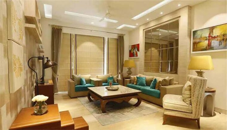 Living Room, ambience-creacions 4 Bedroom 3976 Sq.Ft. Apartment In Sector 22 Gurgaon 9890281