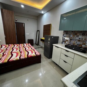 Kitchen in 1 RK Apartment at Orchid Island, Sector 51 – for Rent