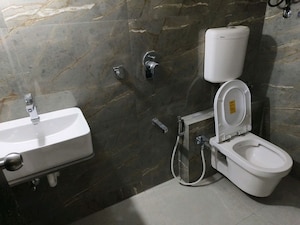 Bathroom in 1 BHK Apartment at Sai Samriddhi, Vasai East – for Rent