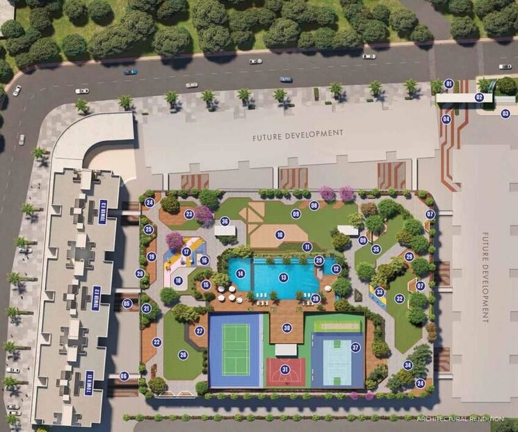 Master Plan, kumar-primeview 2 Bedroom 749 Sq.Ft. Apartment In Hadapsar Pune 9909733