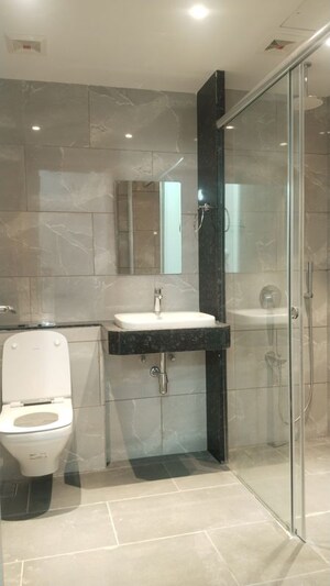 Bathroom in 4 BHK Apartment at Rustomjee Crown, Prabhadevi – for Rent