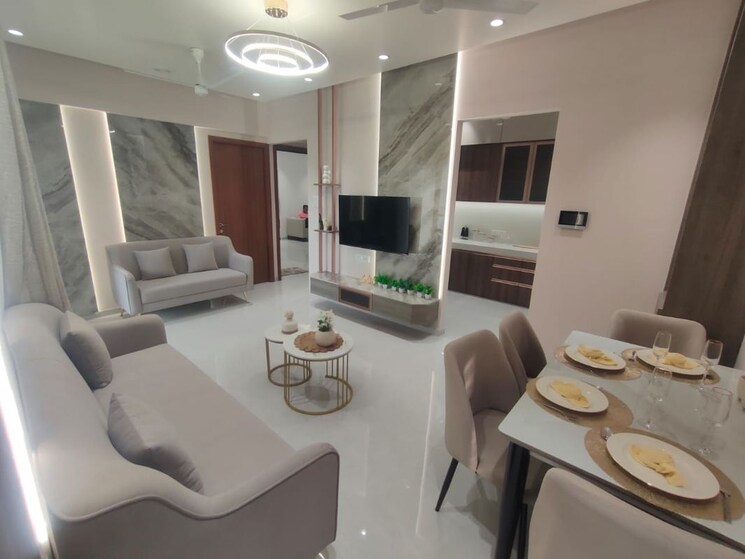 Living Room, kamdhenu-the-premia 2 Bedroom 755 Sq.Ft. Apartment In Hadapsar Pune 9909723