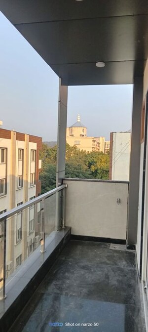 Balcony in 1.5 BHK Builder Floor at Sector 55 – for Rent